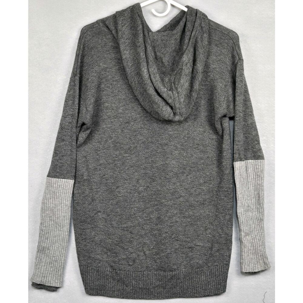 Athleta Hooded Sweater 100% Merino X Fine Wool Gray Size Small - Picture 4 of 8